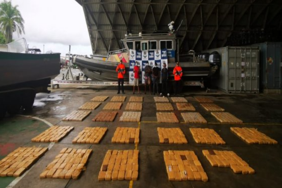 Interdiction by Colombian Navy brings them to total of 77 tons of drugs seized in first half of year