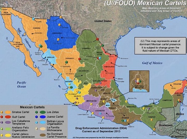 Los Zetas Map